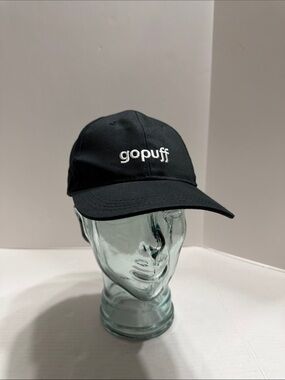 Gopuff Black Embroidered Logo Baseball Cap